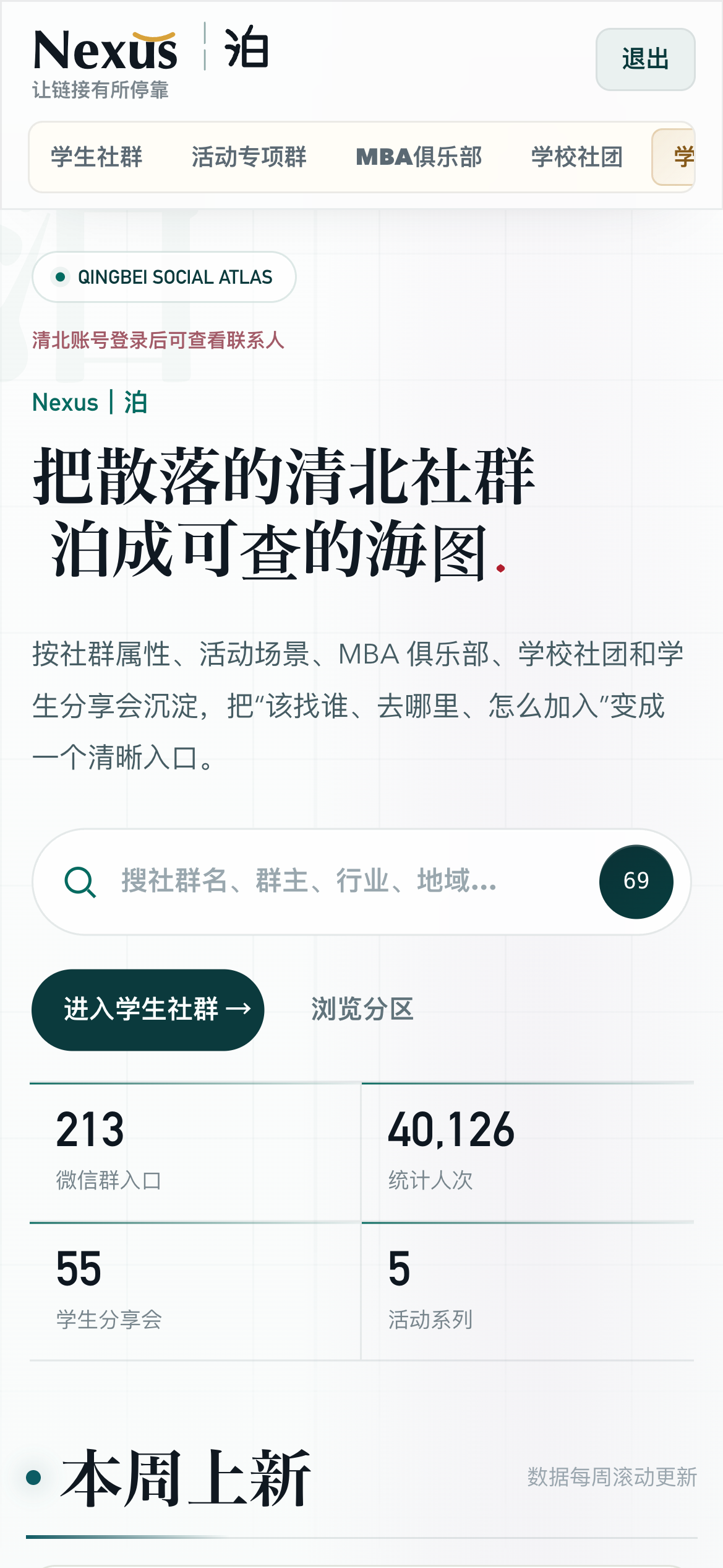 泊社群目录 · 10月10日页面样本